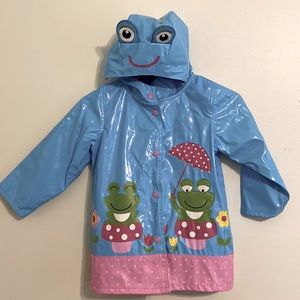 Girls Frog Raincoat